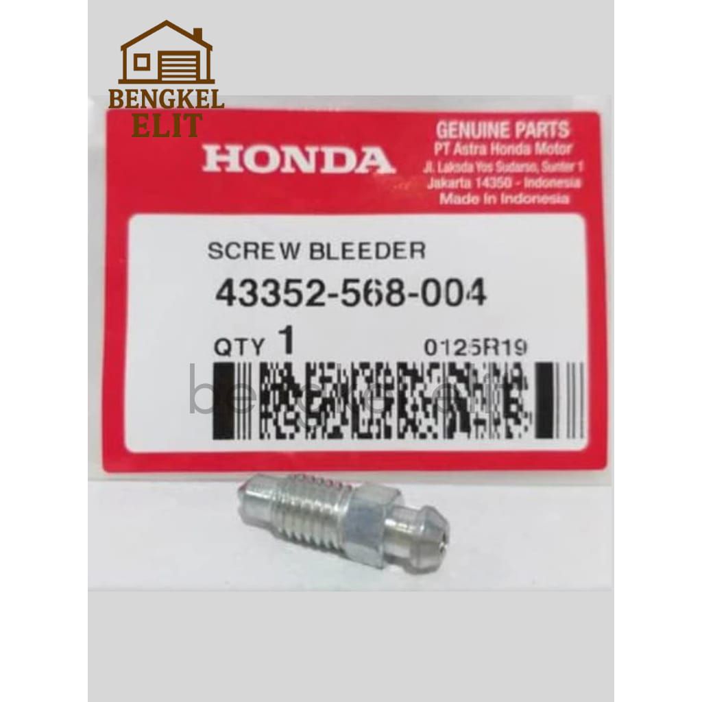 Baut Nepel Angin Kaliper Cakram/Kepala Babi Grand Kharisma Revo Tiger Supra X 125 Beat Scoopy