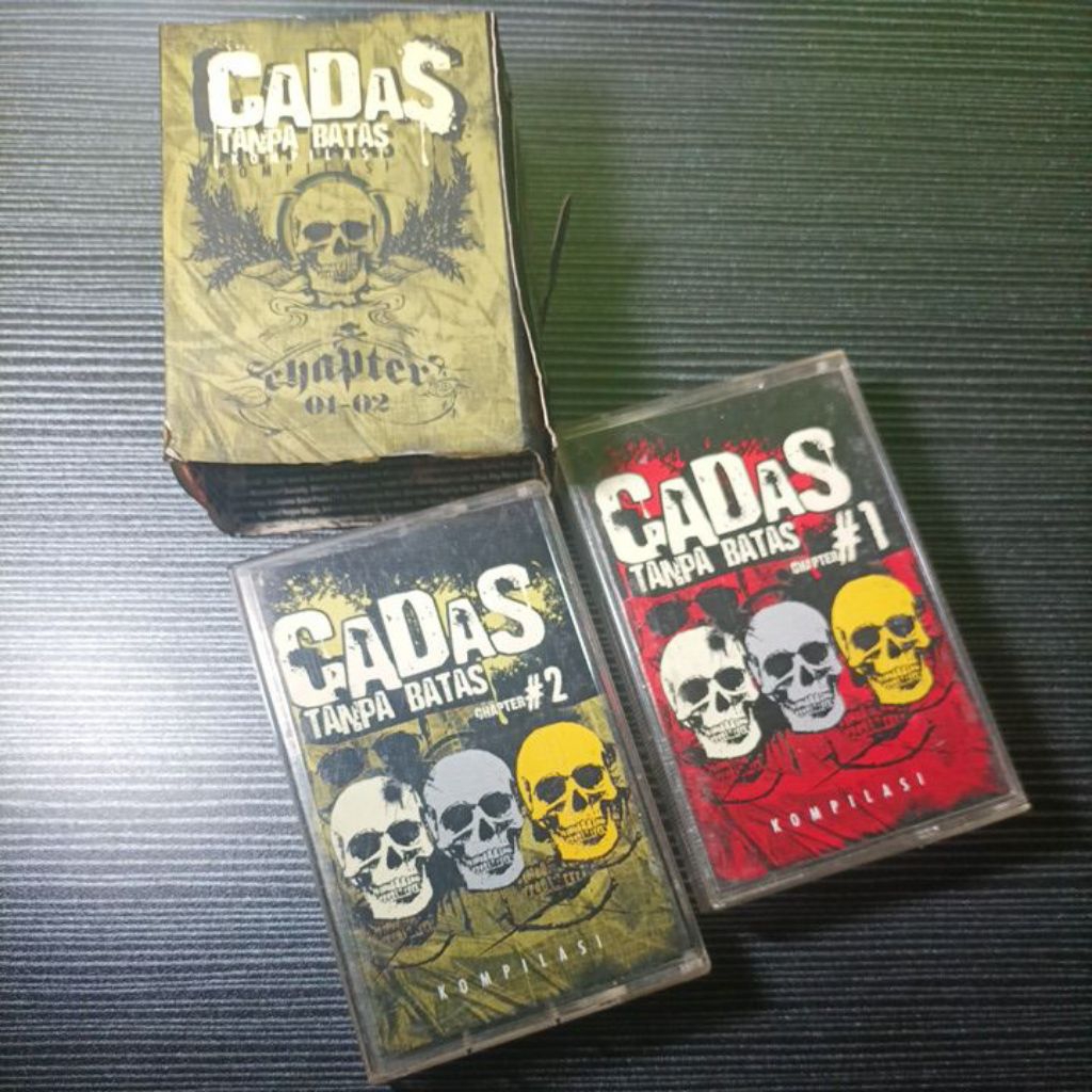 KASET PITA KOMPILASI - CADAS TANPA BATAS / DOUBLE KASET / UNDERGROUND / PUNK / HARDCORE / METAL