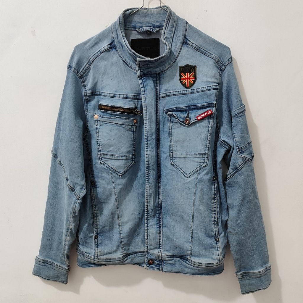 jeket denim bikers BURTLE