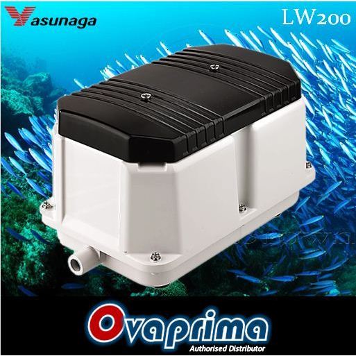 Yasunaga LW-200 Pompa Aquarium/Kolam/Limbah High Performance Air Pump LW200