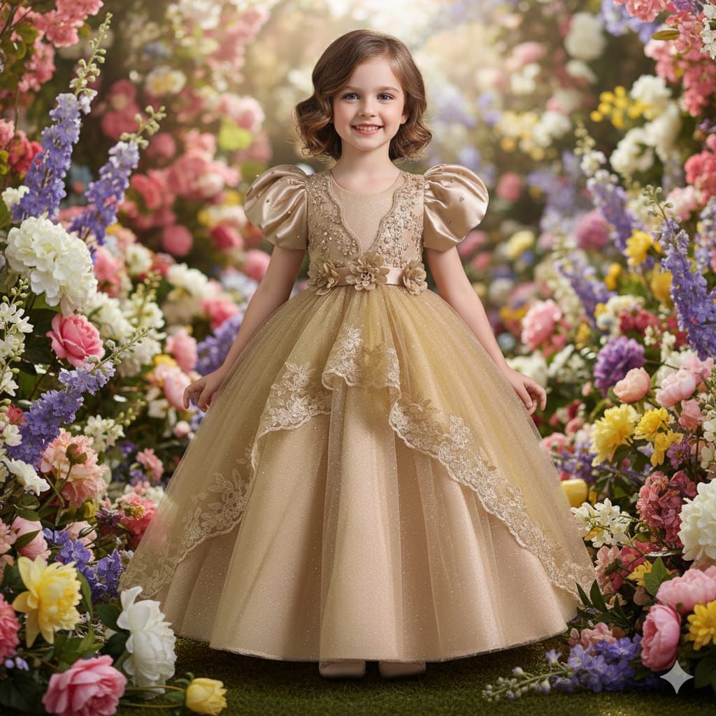 MSS-Gaun natal anak dress natal anak baju natal anak gaun kembang anak dress kembang anak baju kemba