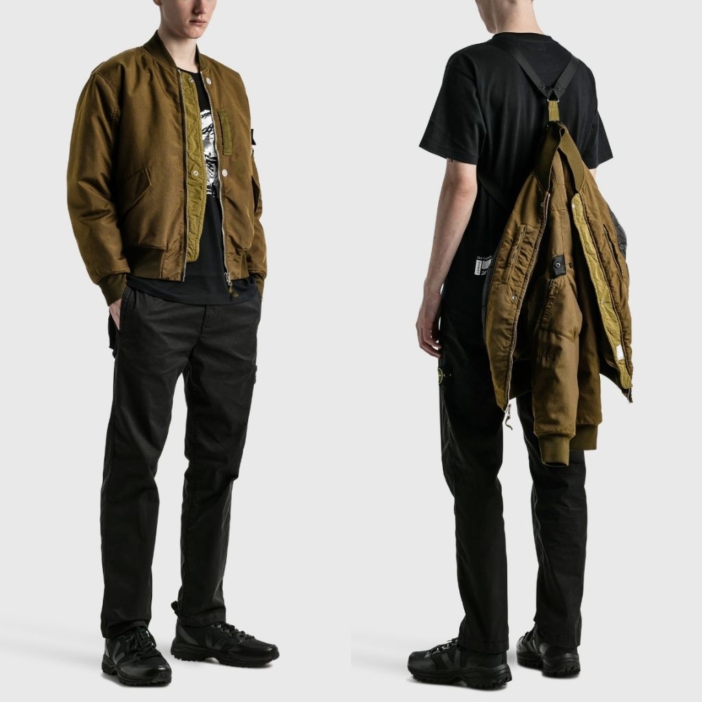Stone Island Shadow Project Hollow Core Poly Light Bomber Jacket
