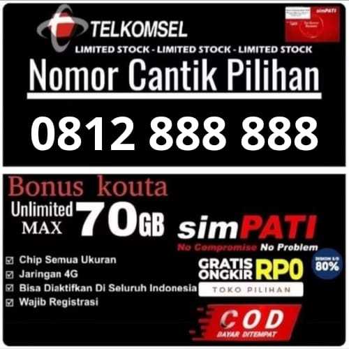 Telkomsel 10 11 12 Digit Nomor Cantik Spesial Free Kuota 70GB Jaringan 4G/5G LTE