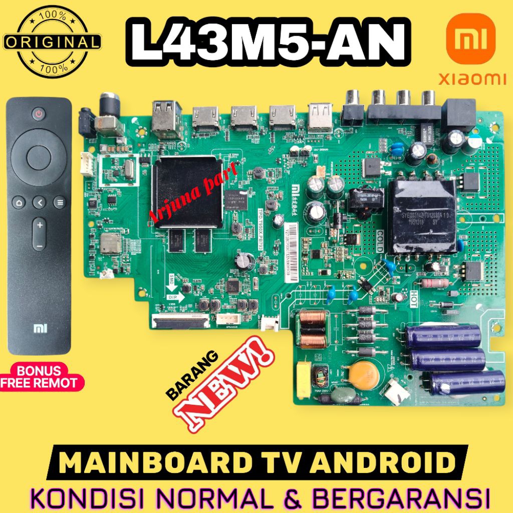 MAINBOARD TV XIAOMI L43M5-AN / MB TV XIAOMI L43M5-AN  / MI TV L43M5-AN / XIAOMI TV L43M5 / MB XIAOMI