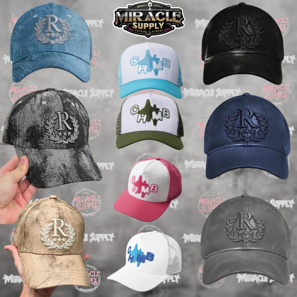 RUCAS [Free Box Original Rucas Cap] Rucas Cap/Topi | Black on Black Cap | Heloween Cap | Denim Cap G