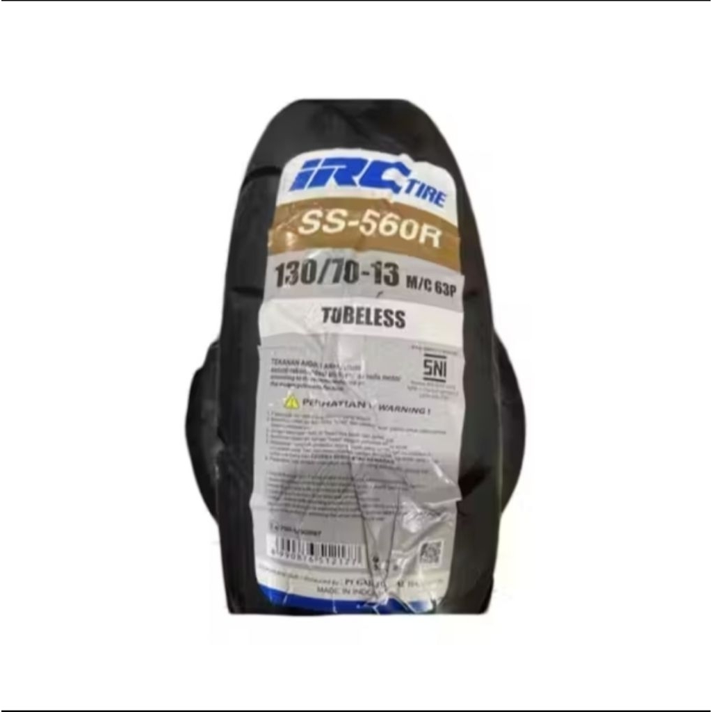 BAN LUAR IRC TUBELES 130/70-13 SS-560R BAN BELAKANG MOTOR NMAX/PCX 160/ADV IRC TUBELES PRODUKSI TERB