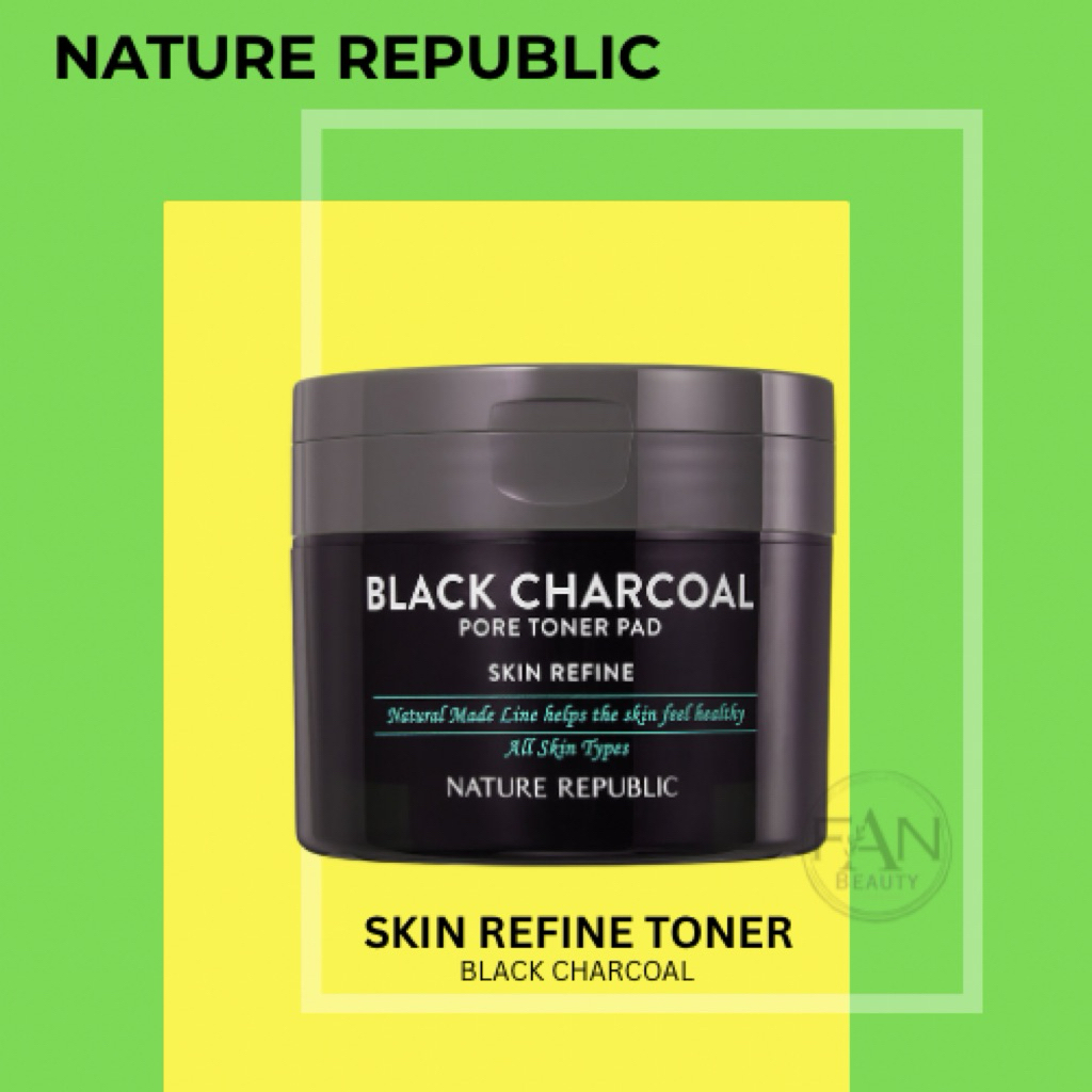 NATURE REPUBLIC - Skin Reginer Toner Pad - Black Charcoal