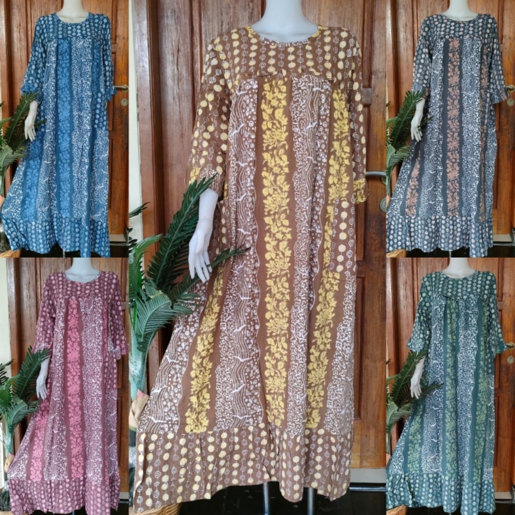 DASTER HUZA SEKDRES LIVANA DASTER PANJANG LENGAN 7/8 BAHAN ADEM UKURAN XL