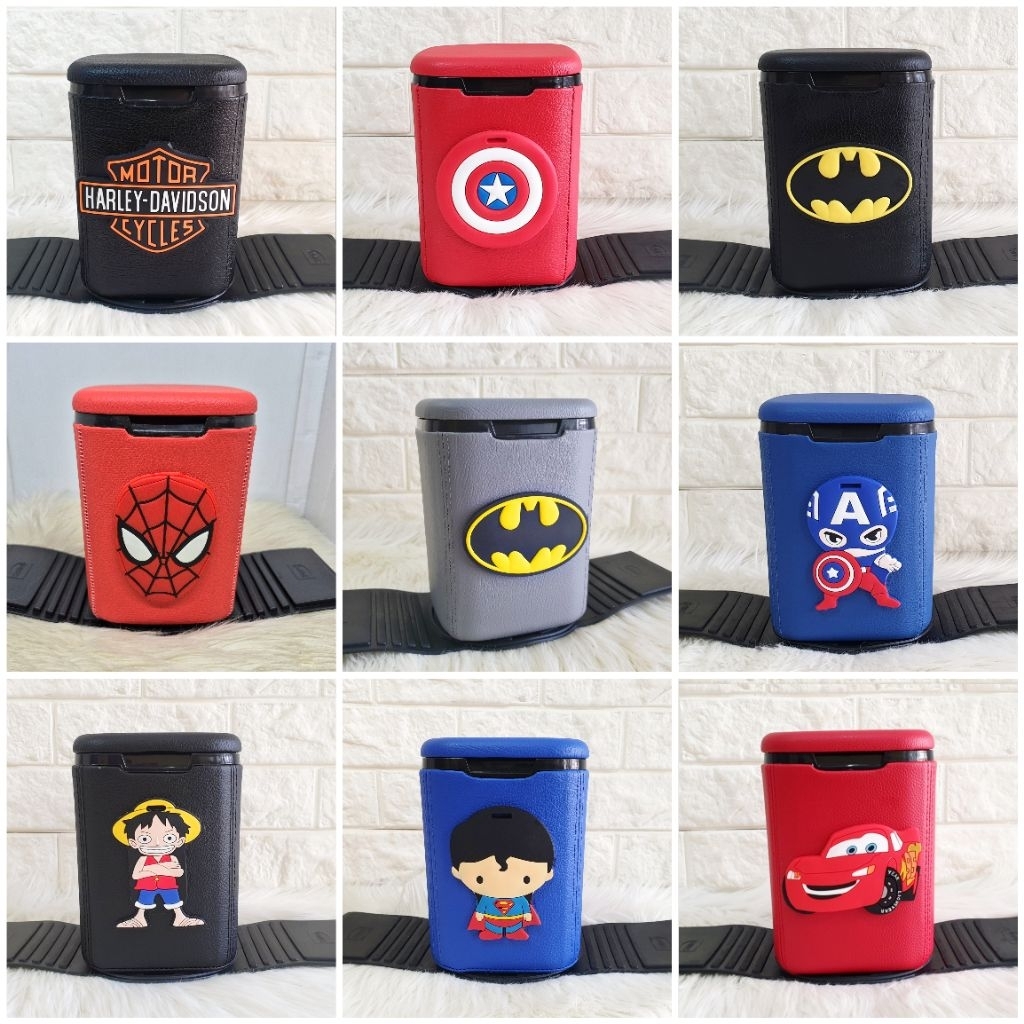 TSM HERO // Aksesoris Tempat Sampah Mobil superman captain america