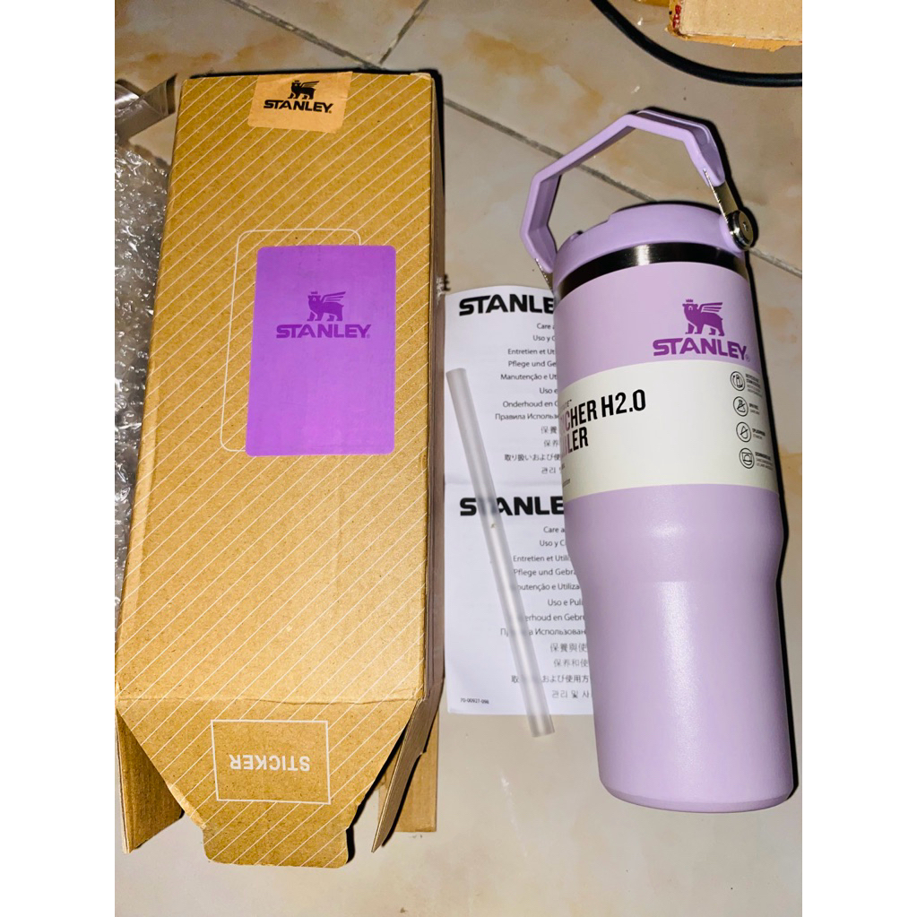 Stanley Tumbler Tenteng Ori ungu/lilac