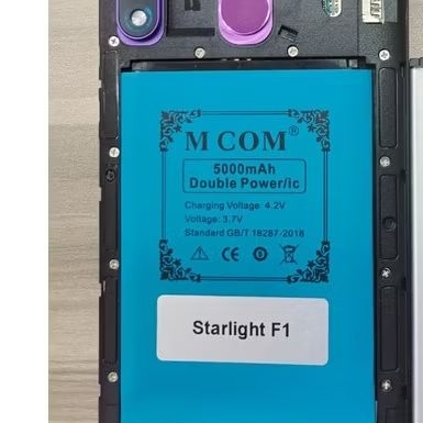 Batere Battery Batre Baterai Double Power Mcom Starlight F1