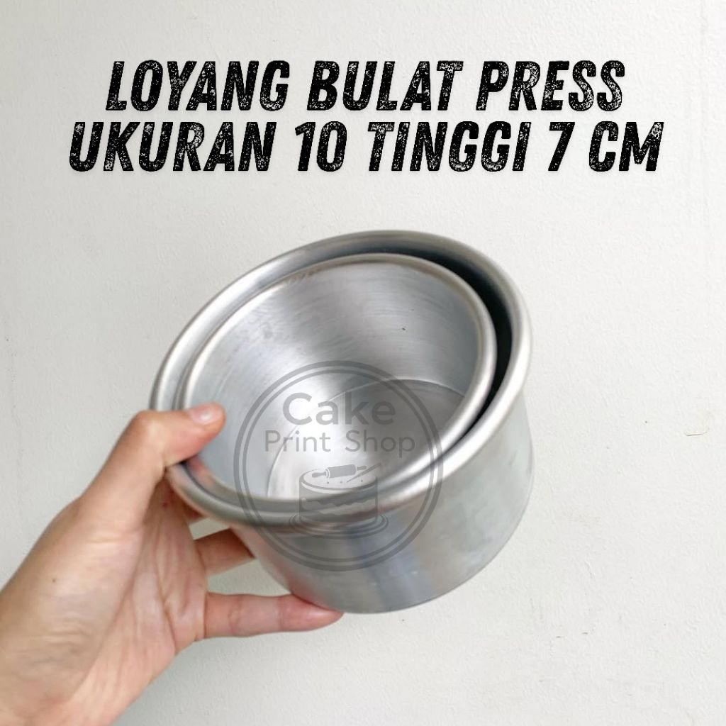 Loyang Bento Cake Loyang Korean Mini Cake Loyang Bulat Mini Press Diameter 10cm Tinggi 7cm