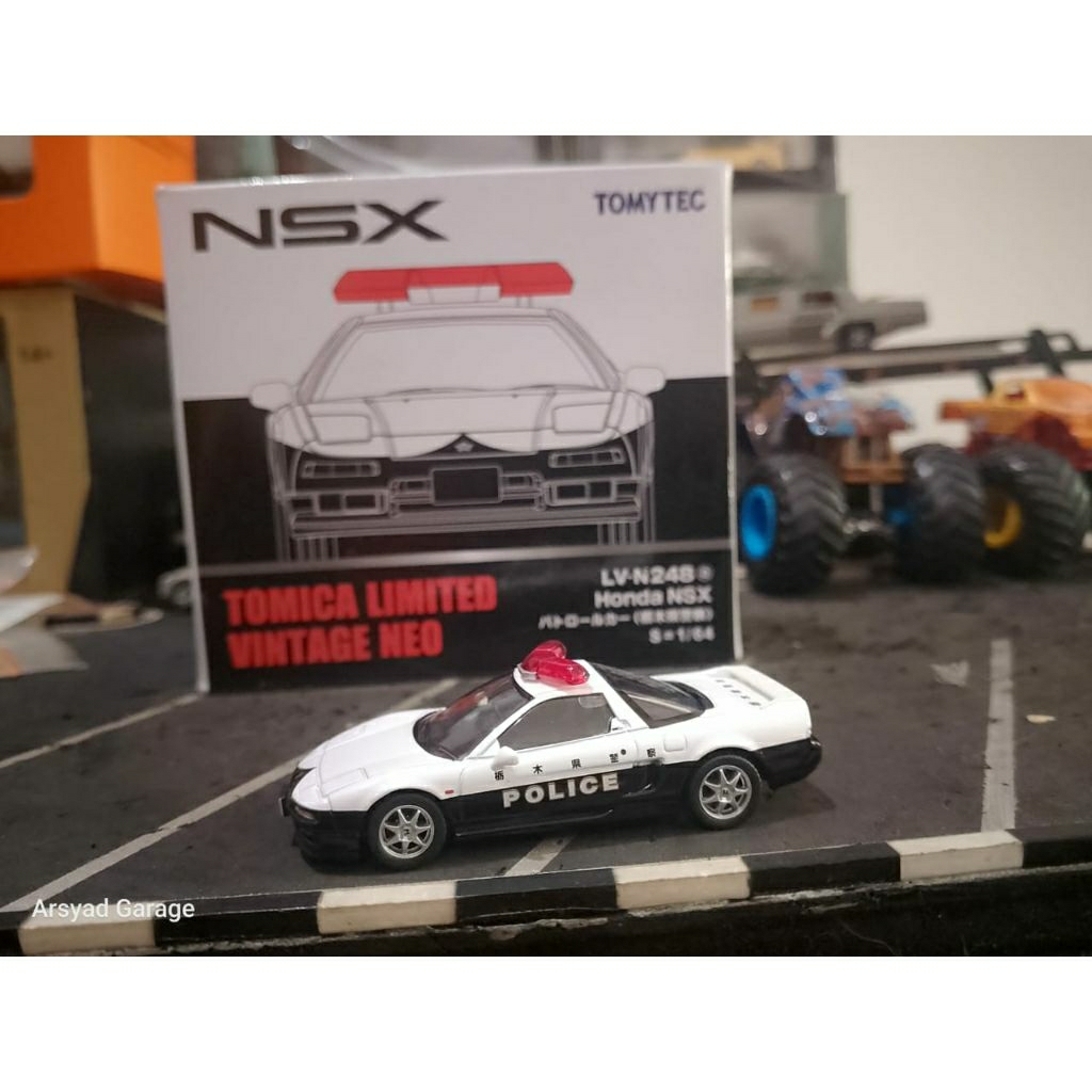 Diecast Tomica Limiited Vintage Neo TLVN Tomytec Honda NSX Police Polisi