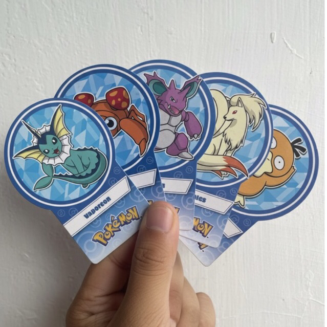 Kartu Pokemon Choki Choki Biru / Pembatas Buku Pokemon / Pokemon X Choki Choki 2024 / Langka & Termu