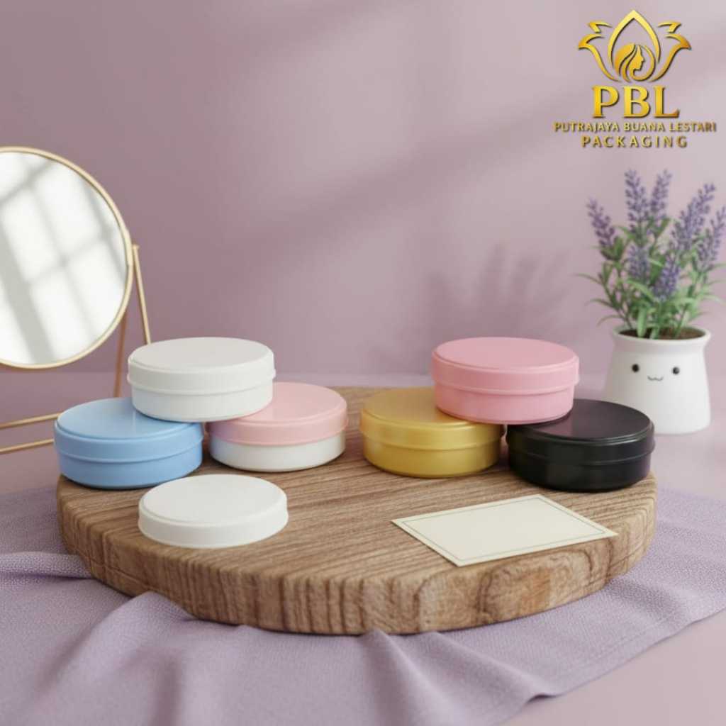 Pot Lulur 100gram Varian Warna / Pot Pomade 100gr / Pot Bedak 100gr / Pot Kosmetik 100gr - Pot Plast