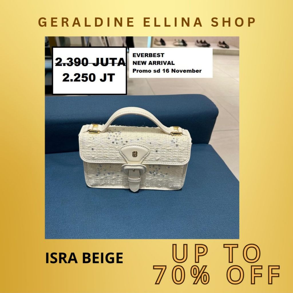 Tas Everbest wanita satchel bag original SALE seri ISRA