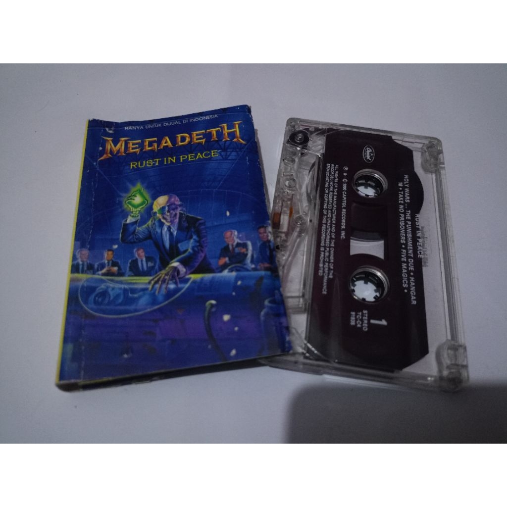 kaset megadeth - rust in peace