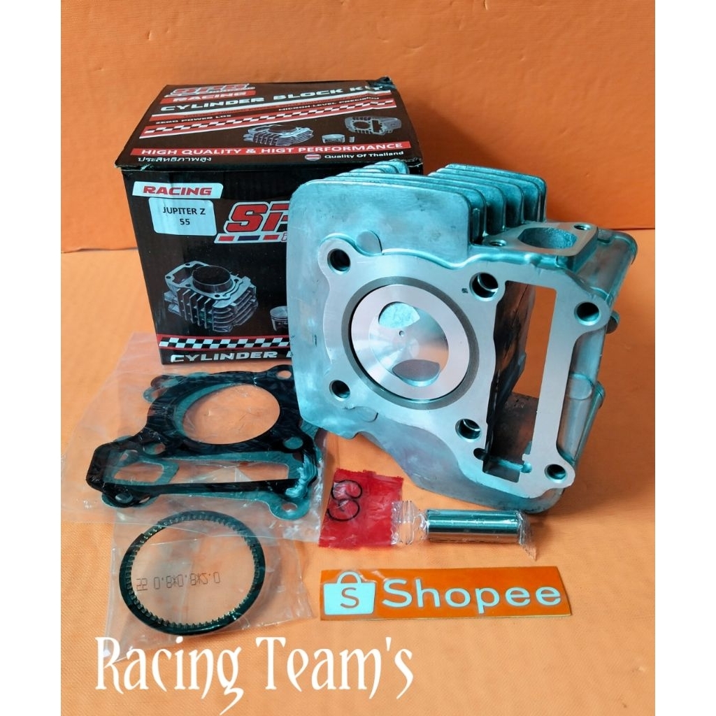 cylinder blok seher bore up sp5 Thailand 55mm buat motor jupiiter z/vega lama/vega r