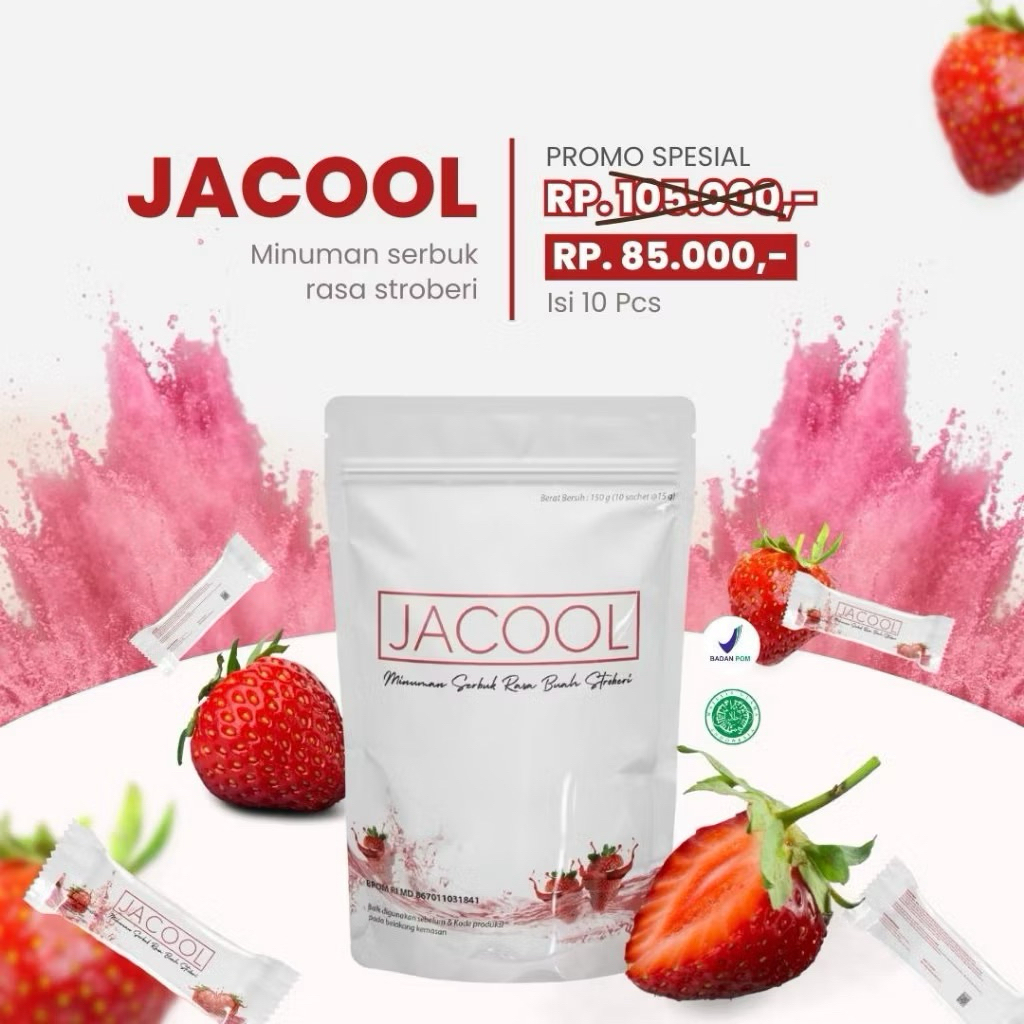 JACOOL Collagen Drink Minuman Kolagen Wanita L-Glutation HALAL MUI BPOM