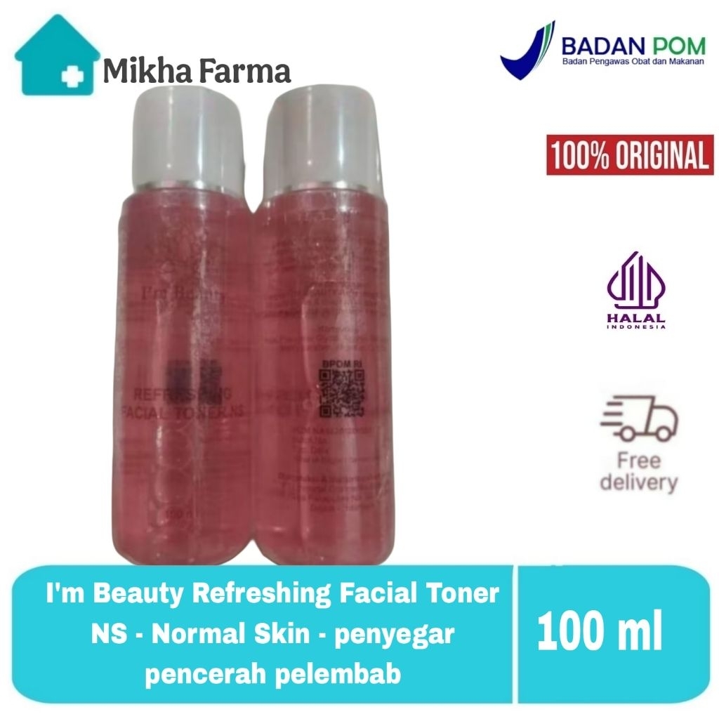 I'm Beauty Refreshing Facial Toner NS - Normal Skin - penyegar pencerah pelembab wajah kulit normal 