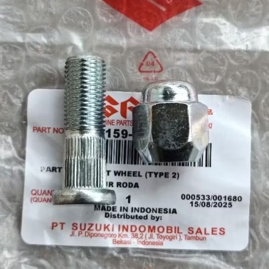 Baut + Mur Roda Suzuki Ertiga Lama Swift Sx-4 Original