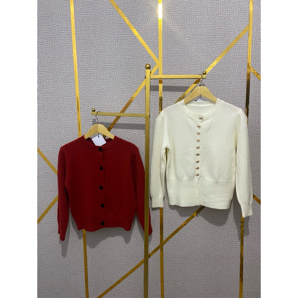 CARDIGAN RAJUT CANTIK KANCING DEPAN PREMIUM