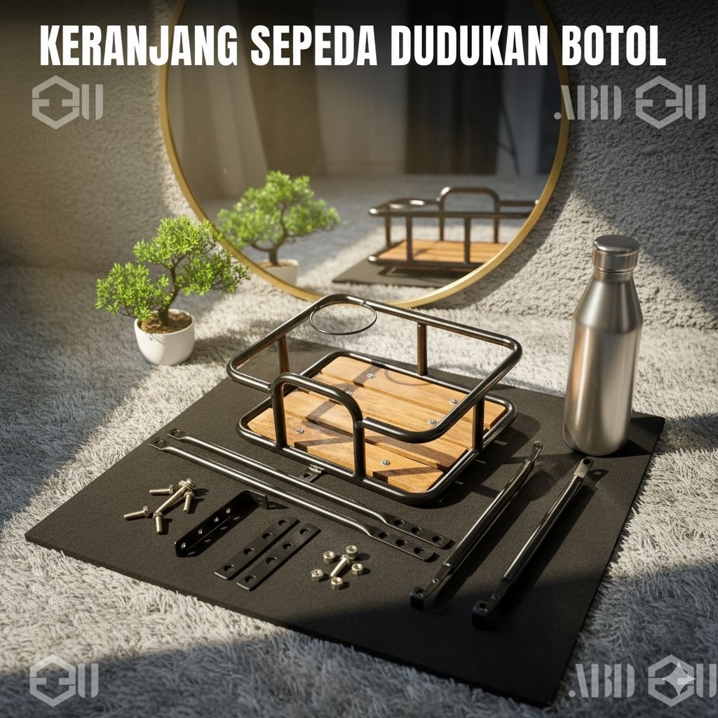 Keranjang alas kayu  dudukan botol sepeda lipat Federal MTB fixi kranjang sepeda universal front rac