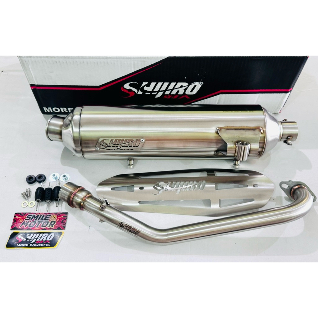 KNALPOT STANDART RACING SHIJIRO PERFORMANCE STAINLESS NMAX OLD