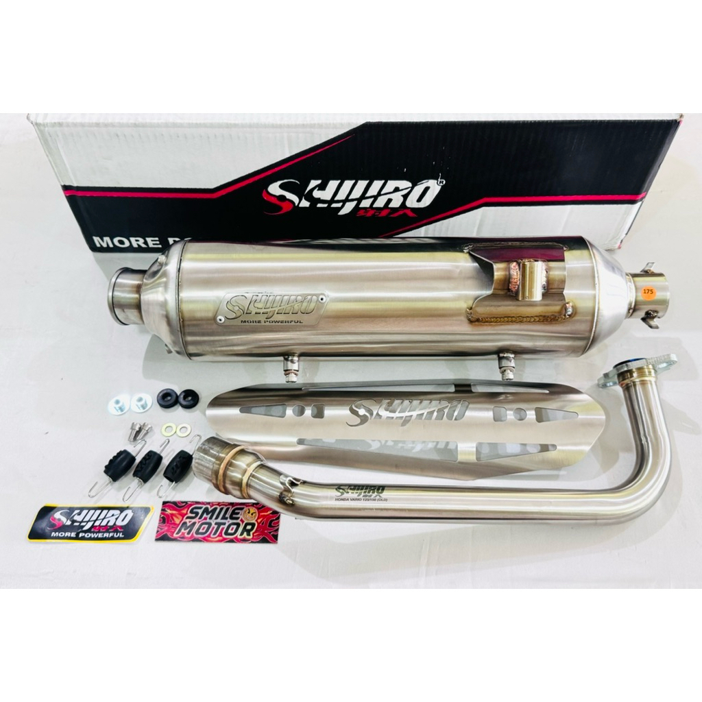 KNALPOT STANDART RACING SHIJIRO PERFORMANCE STAINLESS VARIO125 VARIO150 OLD