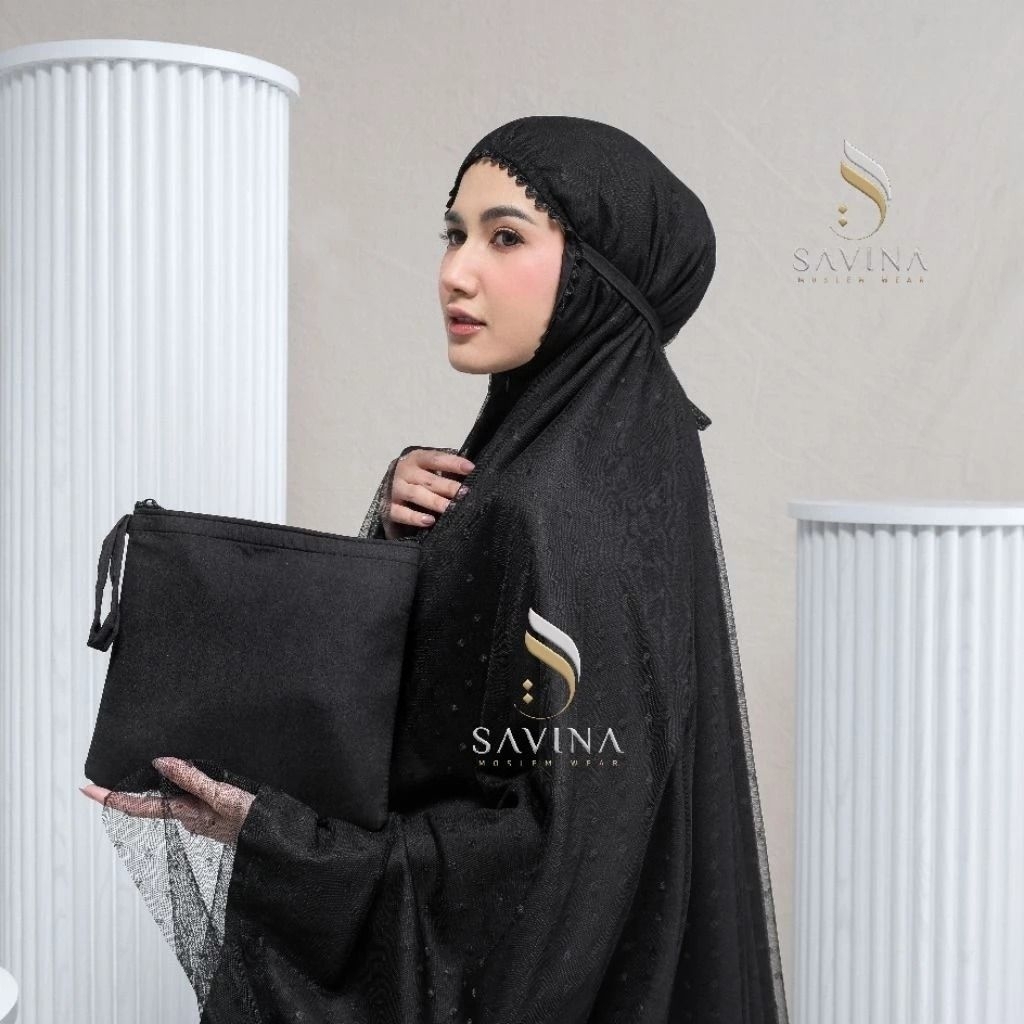 Mukena Dewasa 2in1 Tile Brukat Mewah Premium