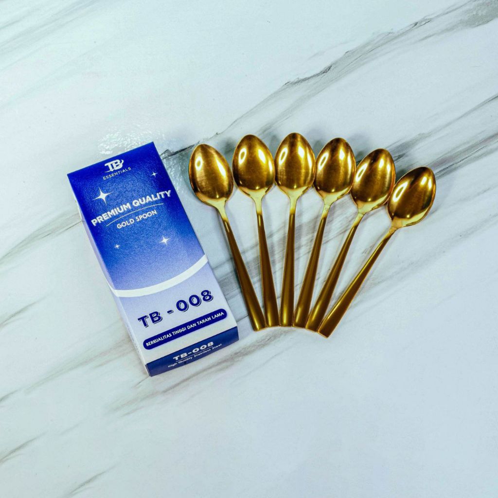 SENDOK KOREA STAINLESS / SENDOK MAKAN GOLD