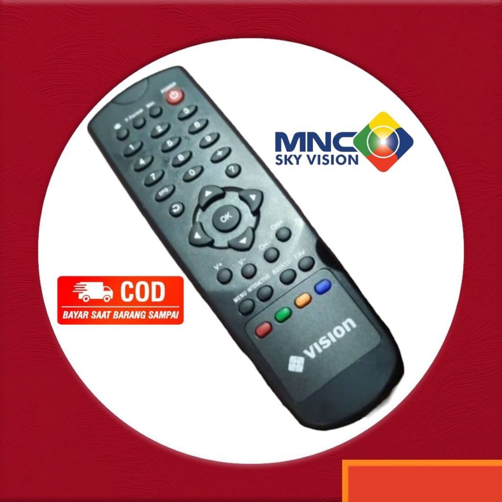 Remote MNC Vision / Indovision Original – Remote Parabola Indovision, Okevision, Top TV – Baru 100% 