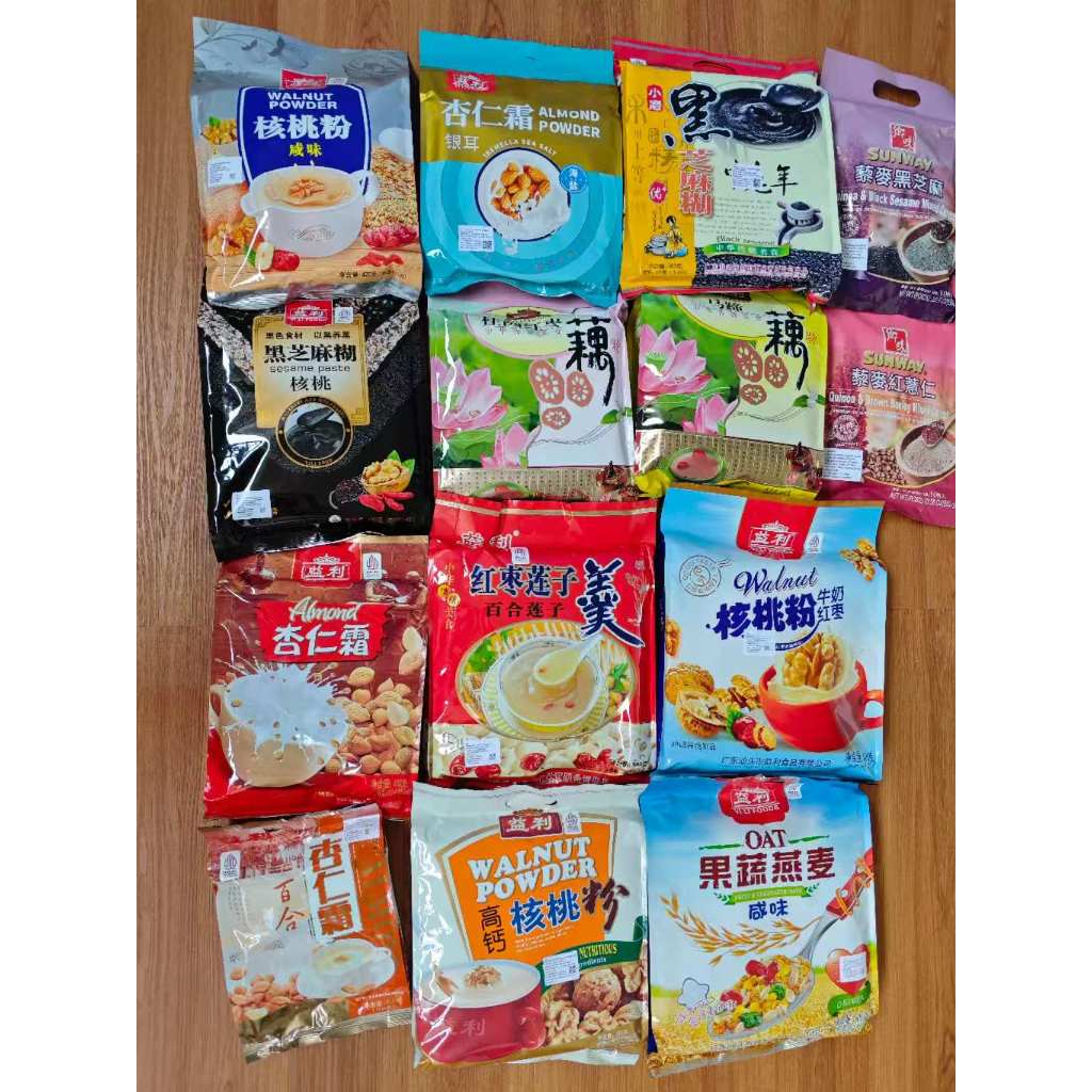 Yili minuman serbuk Yili Almond Power drink Yili Black sesame Lotus Root Walnut Fruit And Vegetable 