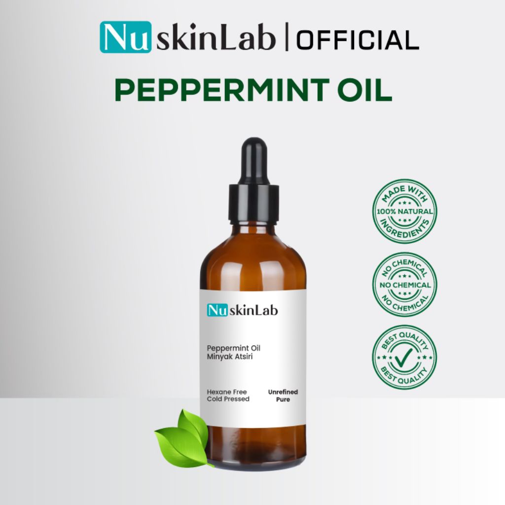 Nuskinlab Peppermint Oil - Minyak Atsiri, Essential Oil, Merawat Rambut, Meredakan Sakit