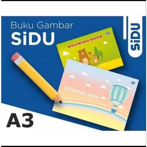 (PCS) Buku Gambar A3 SIDU Besar / Buku Gambar SIDU A3 / Drawing Book A3 SIDU