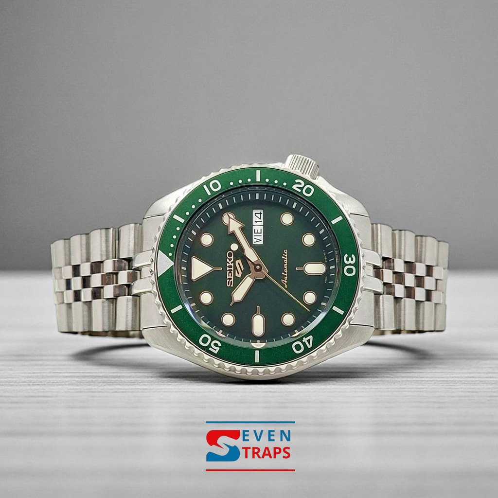 SEIKO JUBILEE BRACELET SOLID END LINK 22mm FOR SEIKO SKX SRPD SSK SRPL