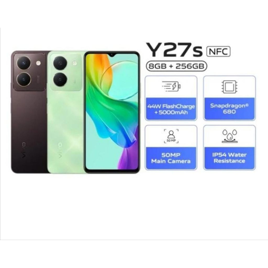 HP VIVO Y27S 8/256 GB - VIVO Y27S RAM 8GB ROM 256 GARANSI RESMI