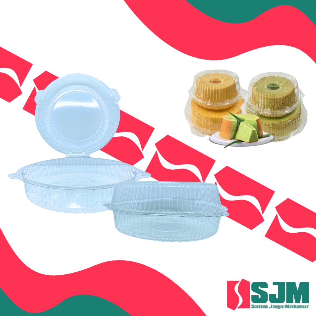 1 Pcs Mika Bolu DMS Sifon 25 – Wadah Mika Bening 25 cm untuk Kue & Bolu