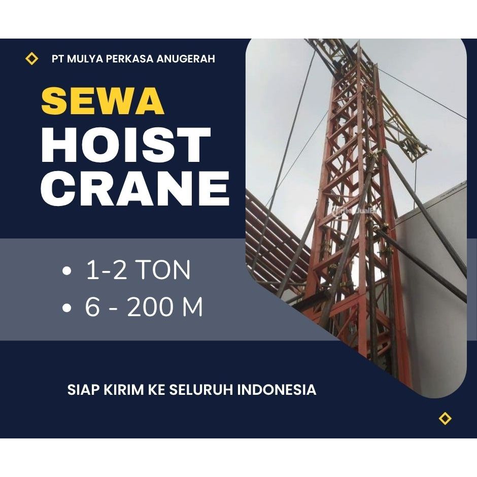 Sewa Hoist Crane Sukoharjo | 1–2 Ton