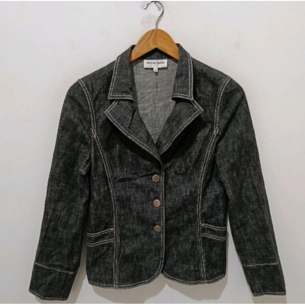 HANAE MORI Denim Blazer Made in Japan 01 Women