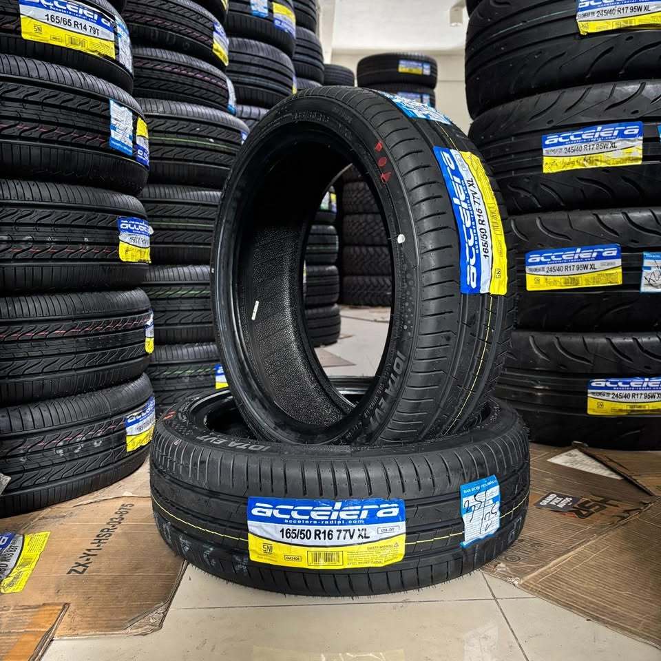 Ban mobi Tubles Accelera Iota Evt 165/50 R16 Produksi Baru Toko Ban mobil terdekat
