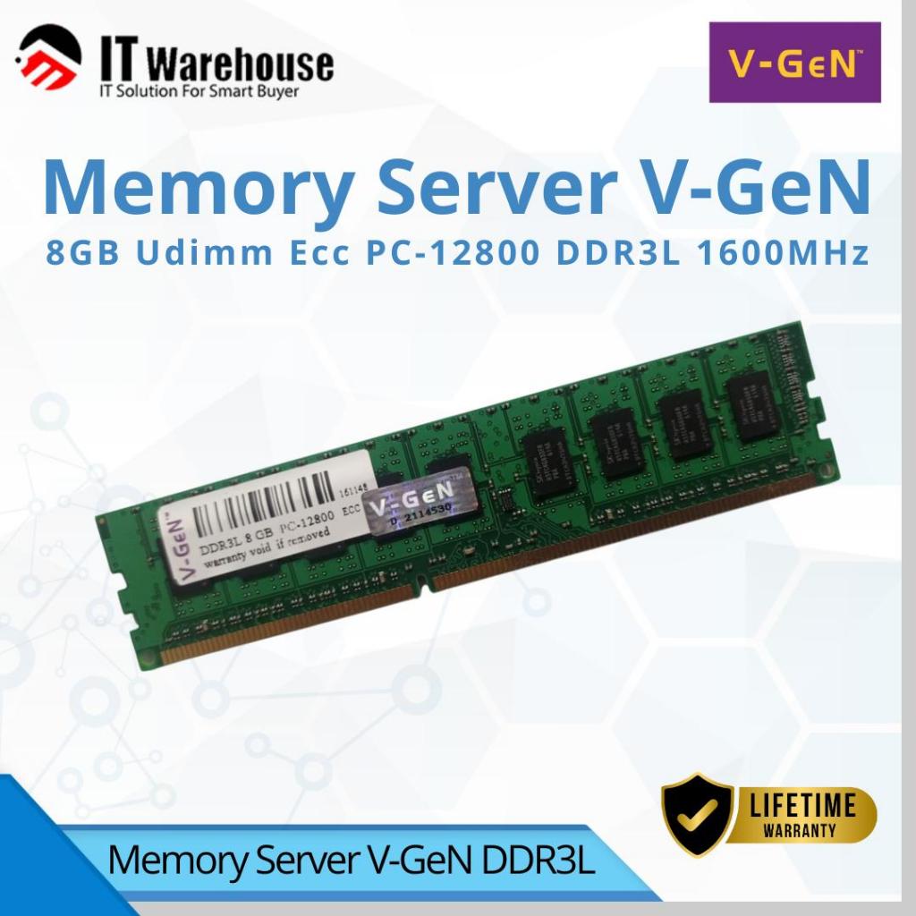 V-Gen Memory Server 8GB UdimmEcc PC-12800 DDR3L 1600MHz