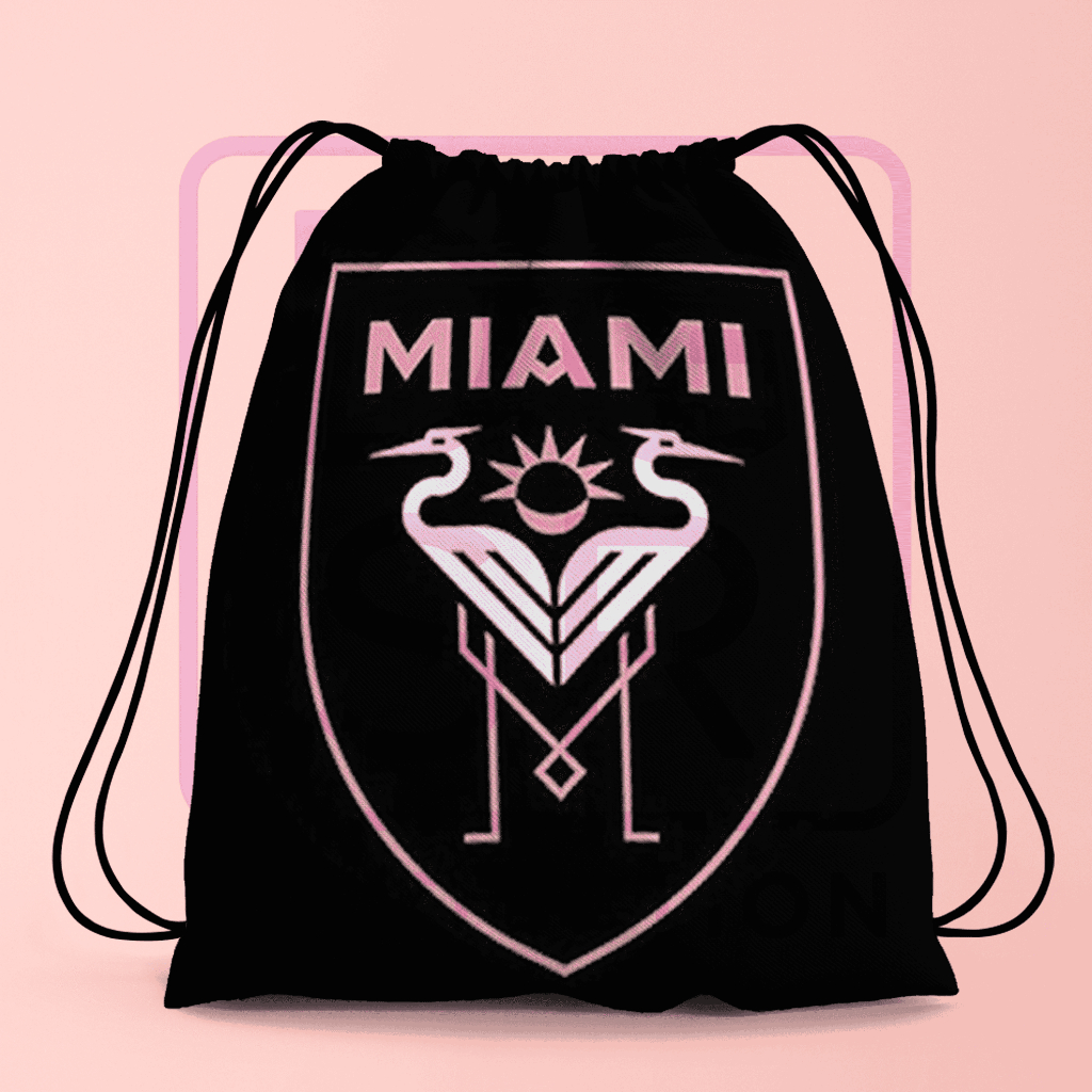 Tas Serut Bola | Ransel | Drawstring Bag | Gymsack | Waterproof | Unisex | Inter Miami