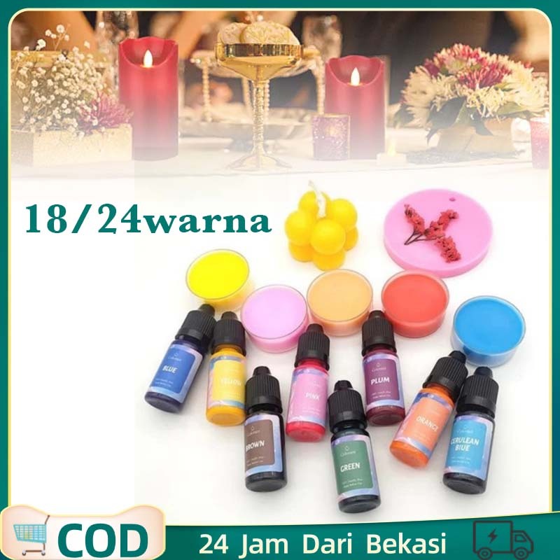 24WarnaPewarna Lilin Pewarna Lilin Aroma Terapi Pewarna Oil Based