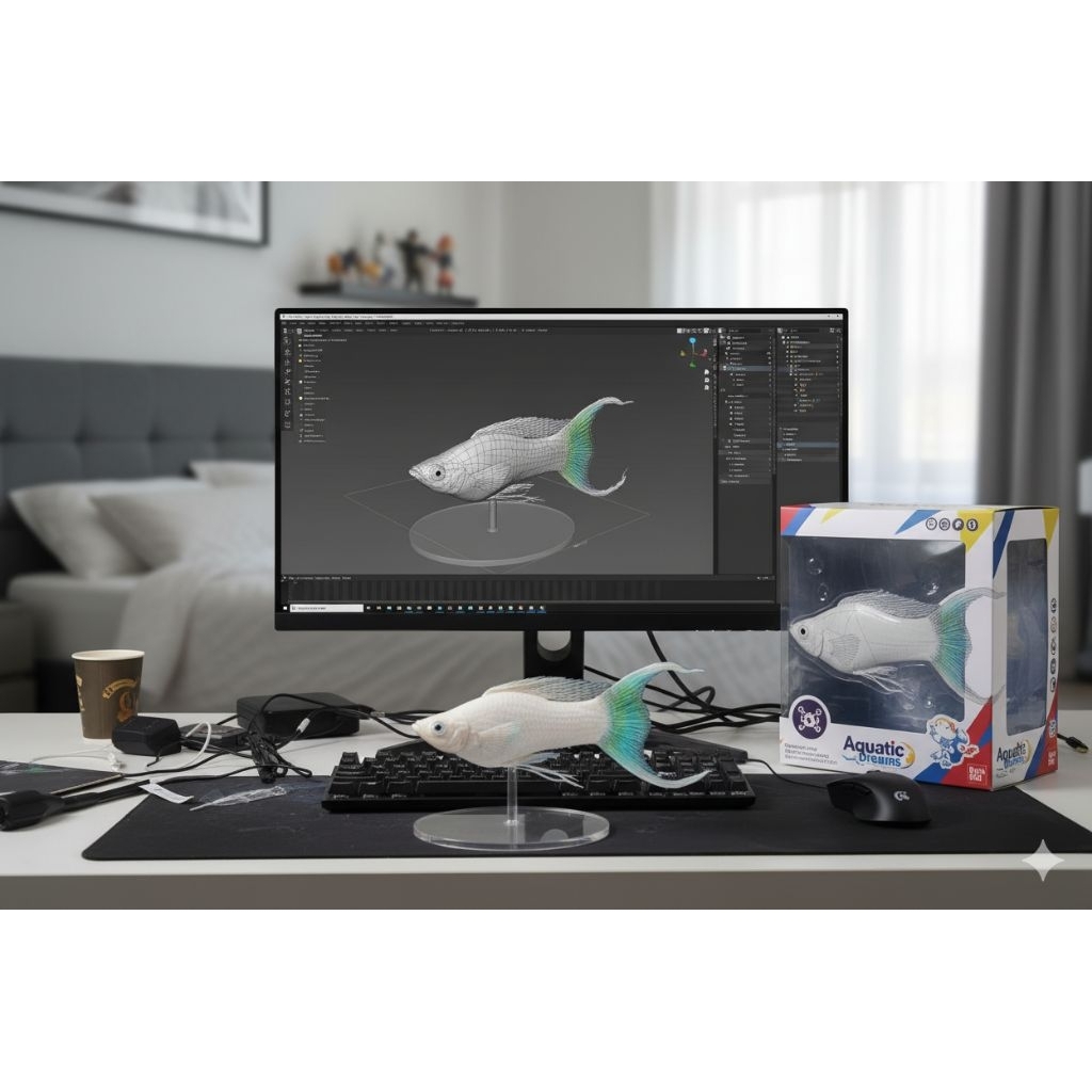 ikan hias molly platinum swordtail