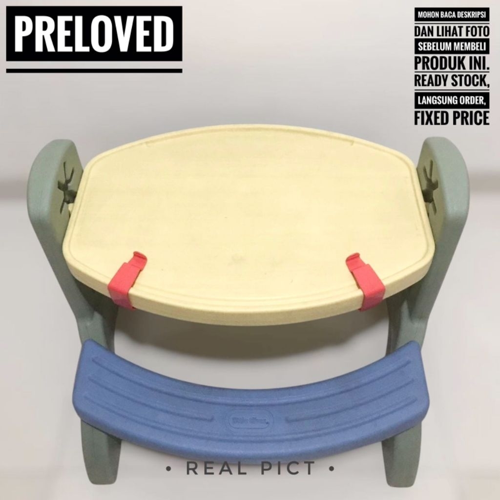PRELOVED - ORIGINAL LITTLE TIKES ACTIVITIES ADJUST AND DRAW TABLE MEJA GAMBAR BELAJAR ANAK MEJA MAKA