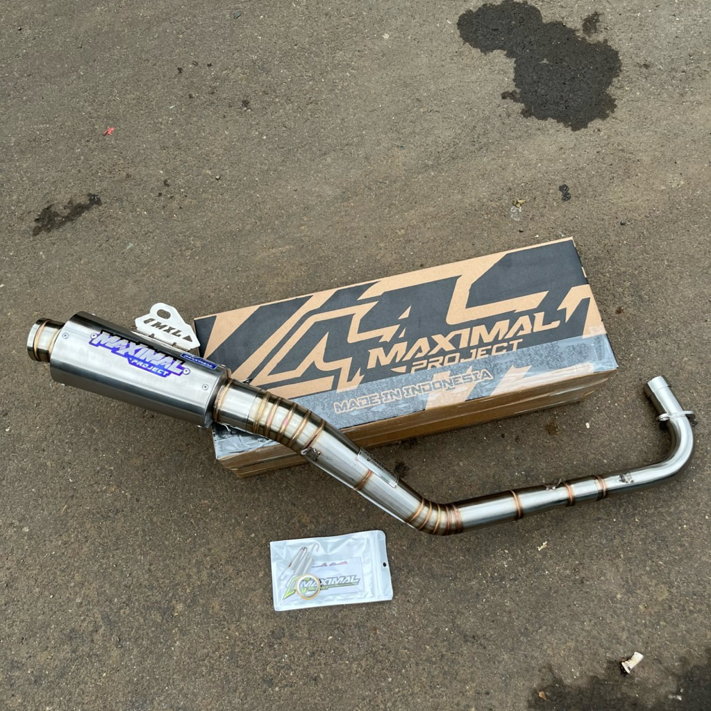 Knalpot Racing Maximal Project Tipe Pro 1 Leheran Kolong Saringan setengah