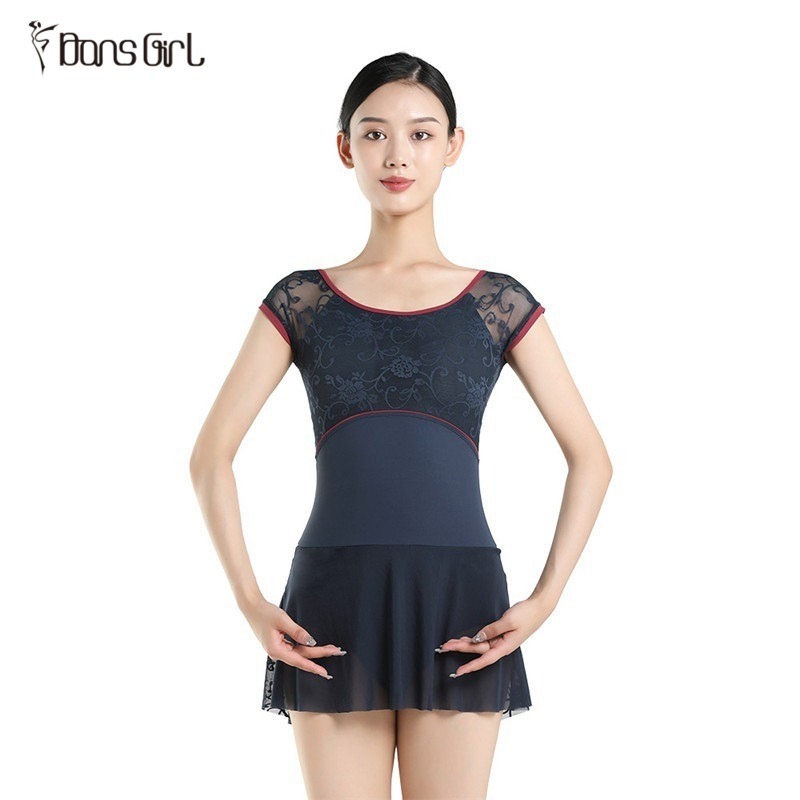 Dansgirl Short Sleeve Leotard with Skirt
