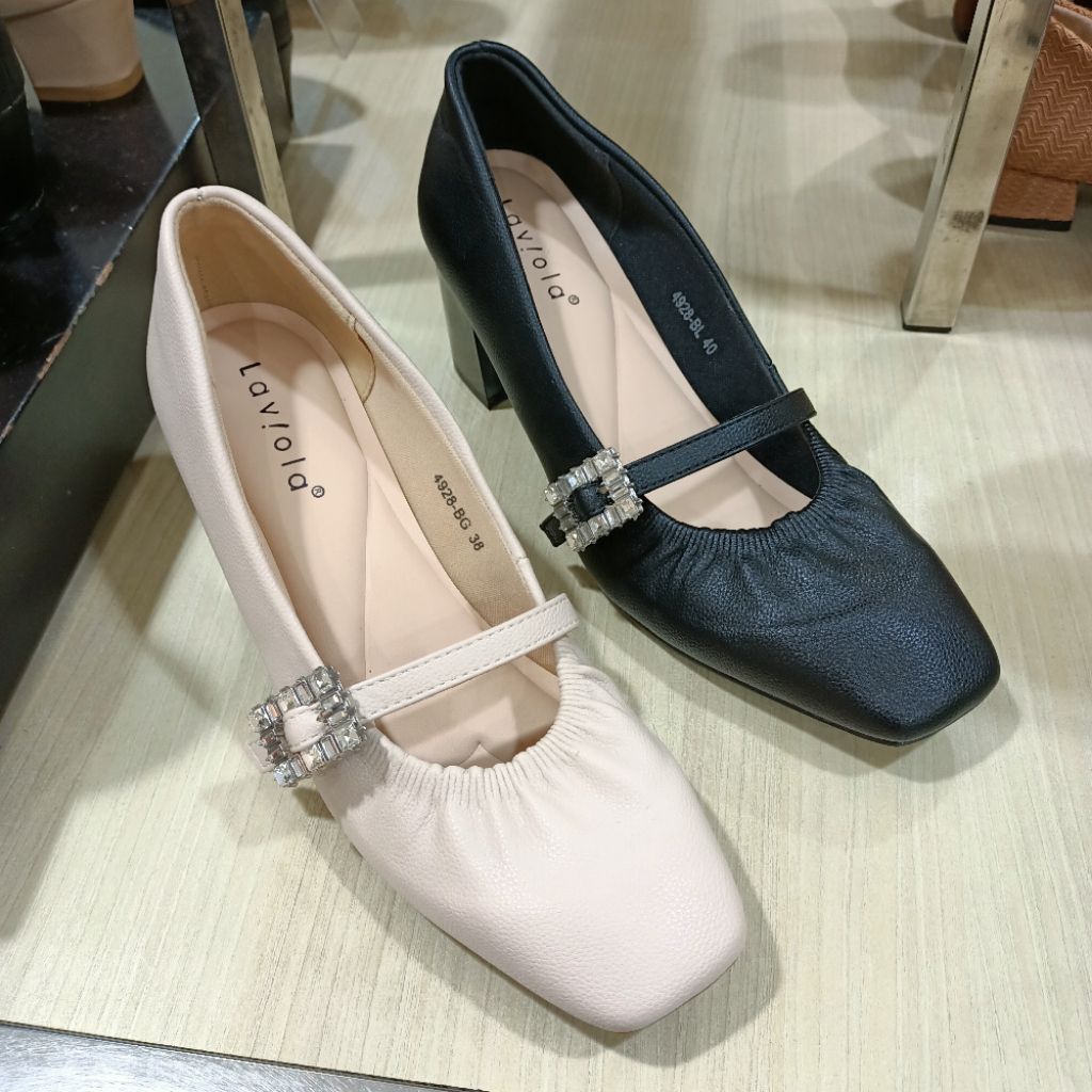 sepatu wanita fantofel heels 7cm LAVIOLA original