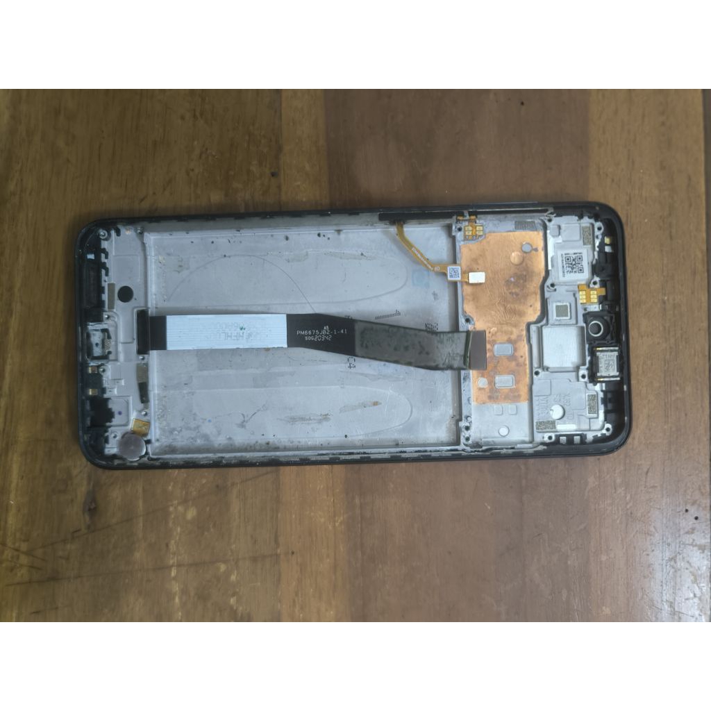 lcd tulangan redmi note 9 pro copotan